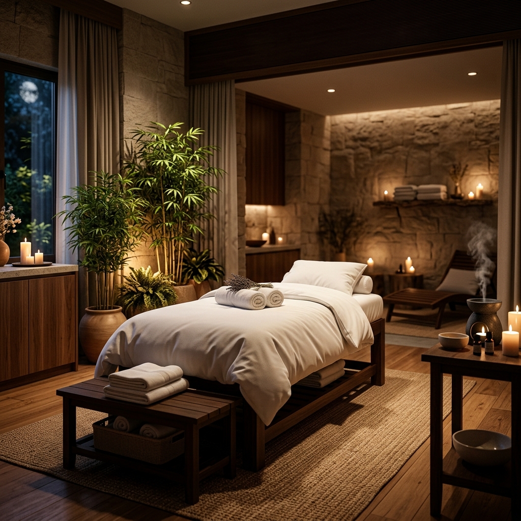 Serene wellness design details